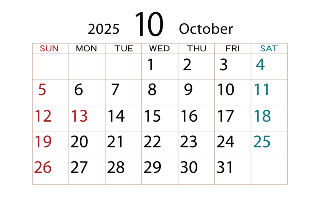 タイヤの交換時期カレンダー2025年