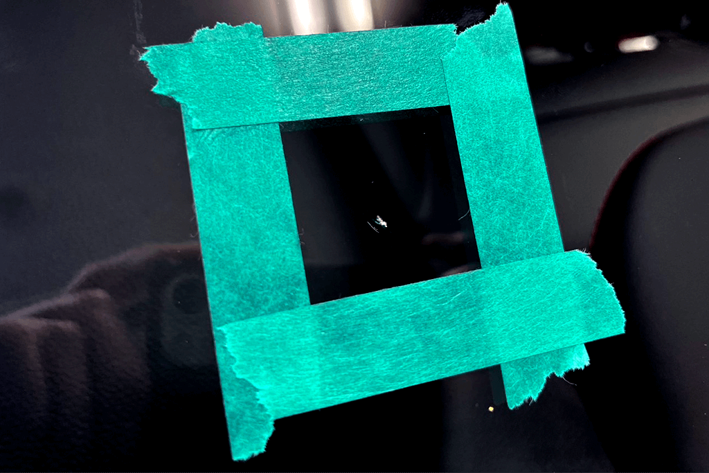 飛び石傷の修理