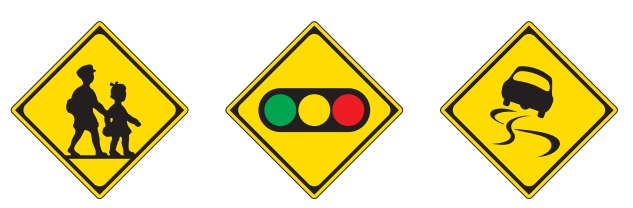 道路標識の警戒標識