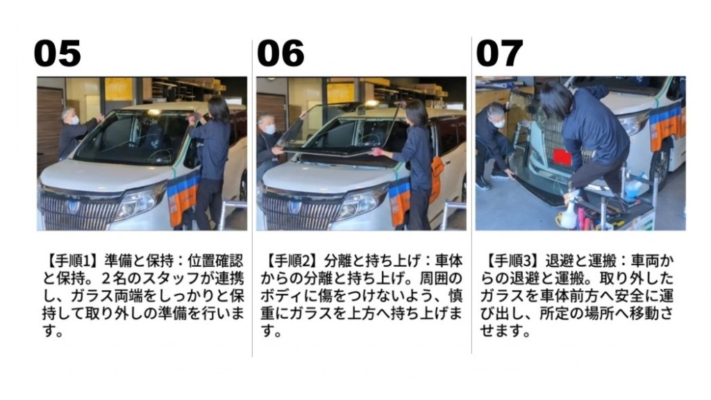 トヨタ エスクァイア フロントガラス 交換