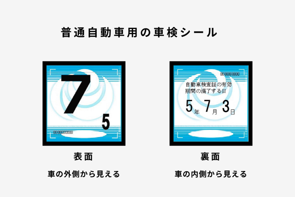 車検シール 普通自動車